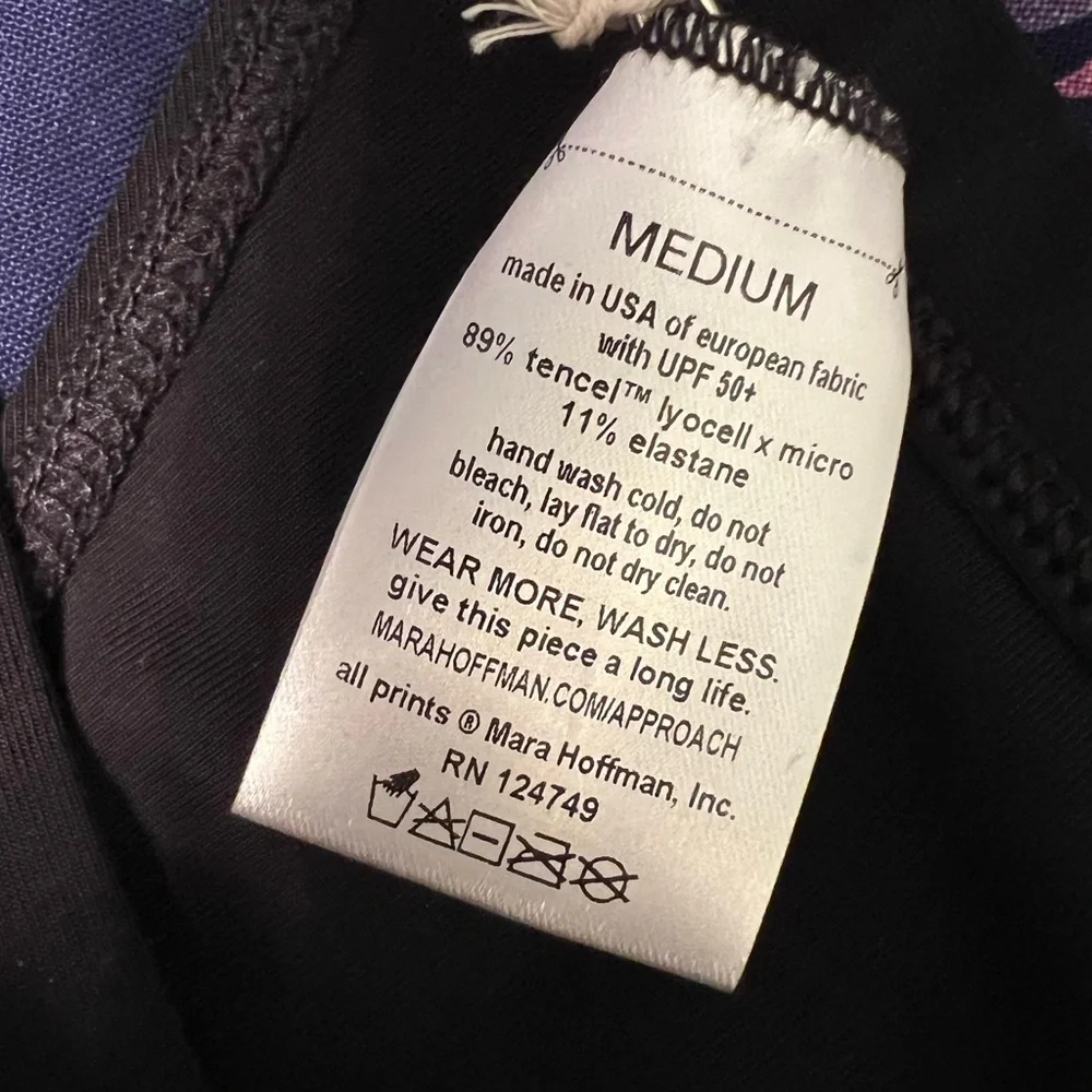 Mara Hoffman Swim Black Hipster Lenni Bikini Bottom Eco Friendly NWT M #2453 - Picture 7 of 10